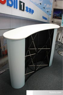 广州广告展览器材 铝合金拉网前台与接待桌选购指南